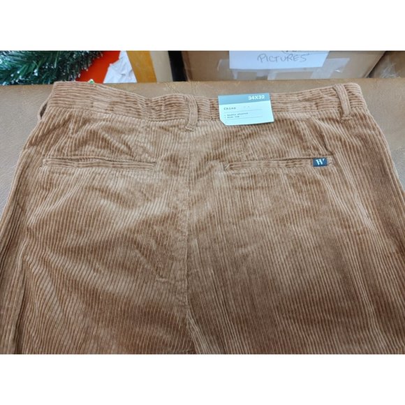 Houston White Adult Corduroy Chino Pants - Brown 34x32 - Picture 6 of 8